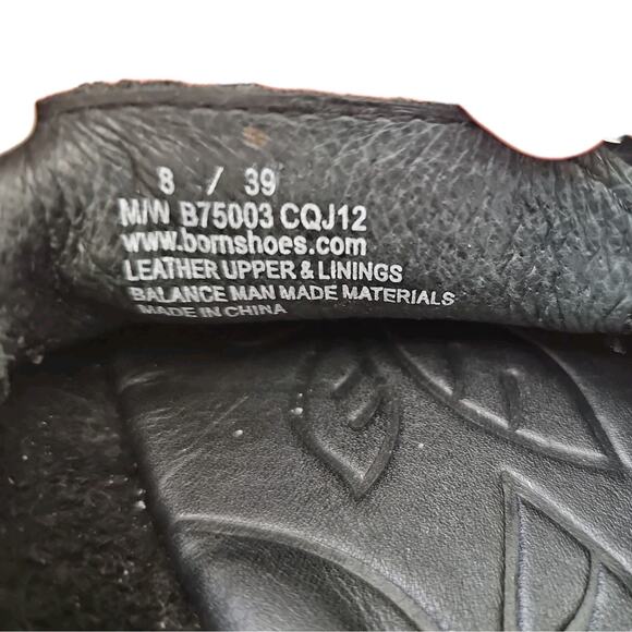 Born 75003, Women Size US 8 / EUR 39, Black Leather Flat Loafer, Pre-Owned - Picture 4 of 8